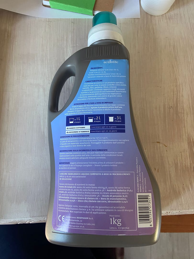 Concime per piante acidofile Newpharm - immagine 3